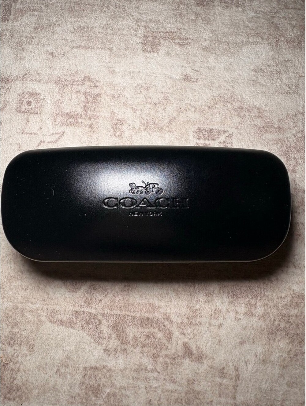 Coach Black Sunglasses Case with Care Pamphlet
